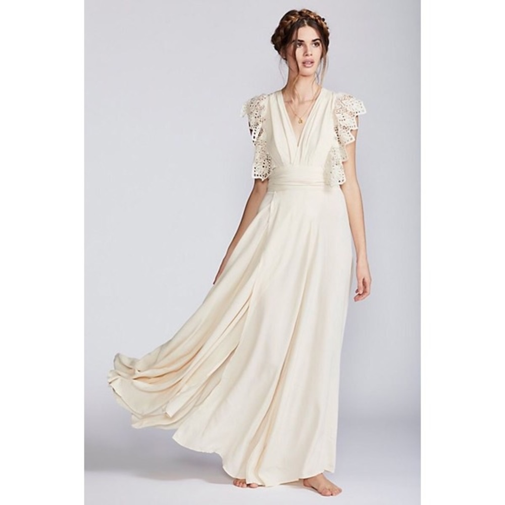 WHITE POPPY WRAP DRESS - Jen's Pirate Booty - S